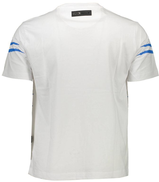 Plein Sport White Cotton Men's T-Shirt Wit