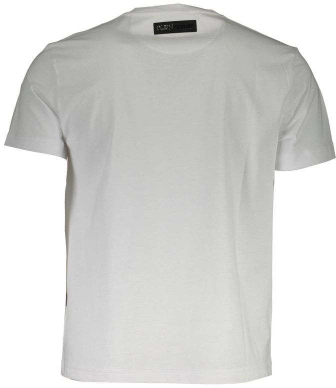 Plein Sport White Cotton Men's T-Shirt Rood