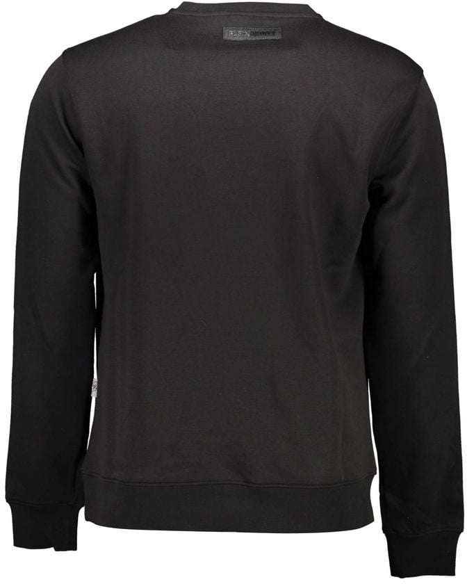Plein Sport Black Cotton Men's Sweatshirt Zwart
