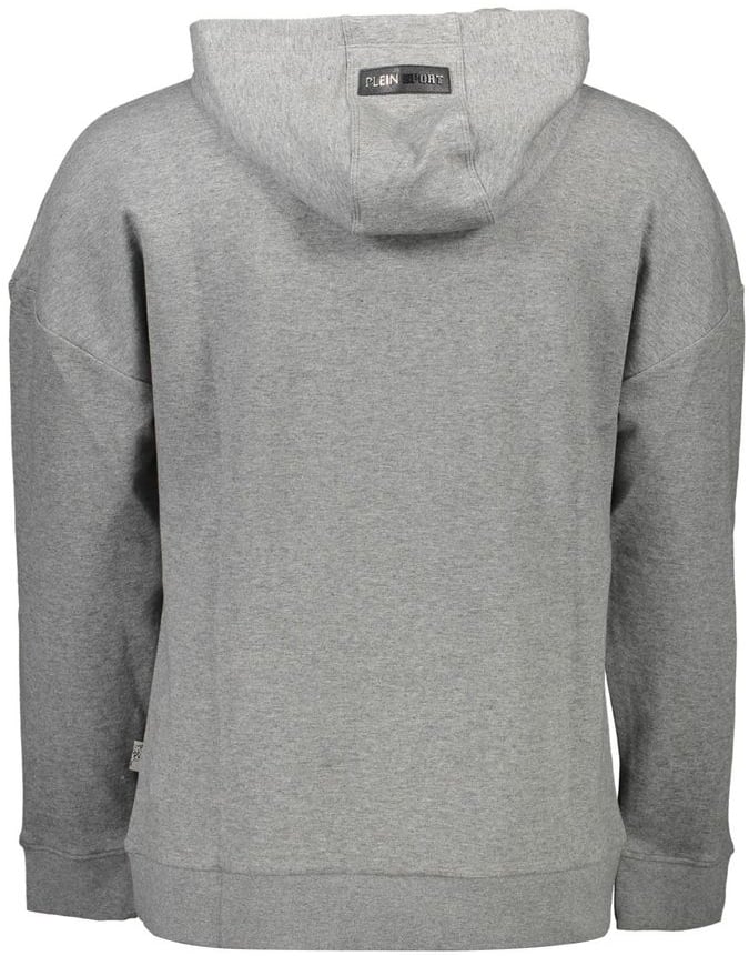 Plein Sport Grigio Cotton Men Sweatshirt Grijs