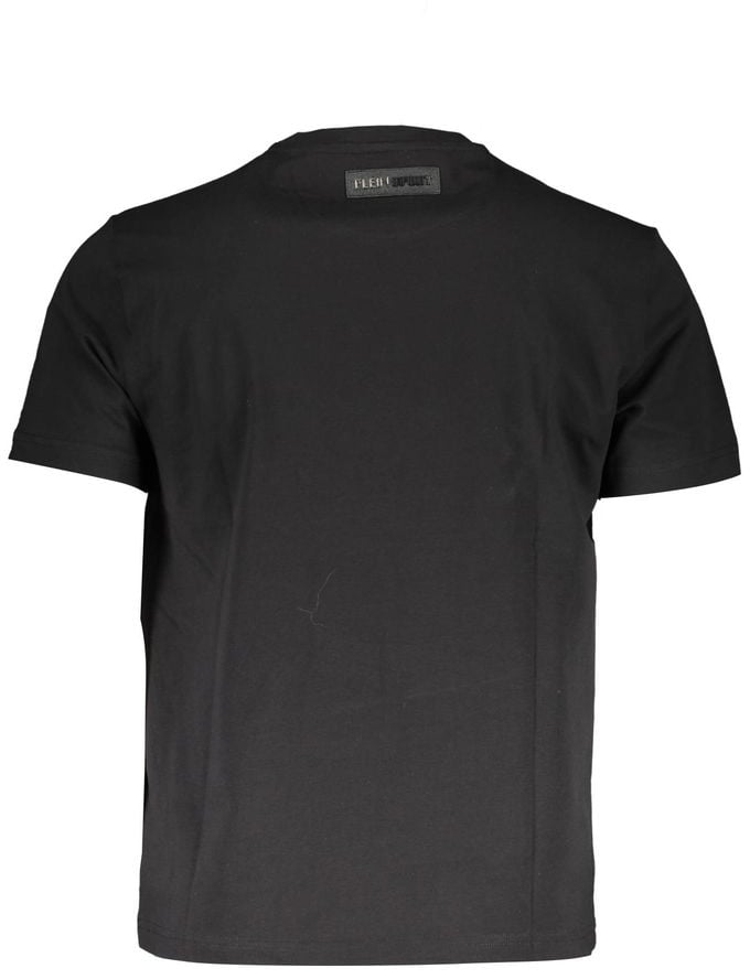 Plein Sport Black Cotton Men T-Shirt Zwart