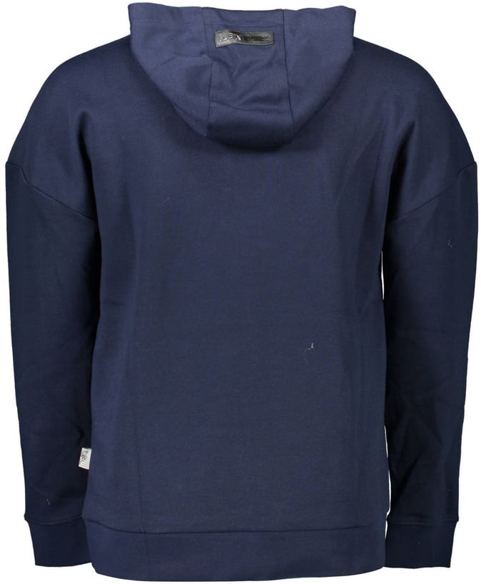 Plein Sport Blue Cotton Men Sweatshirt Grijs
