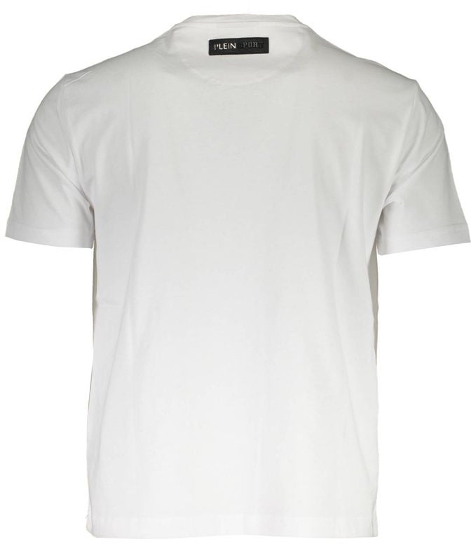 Plein Sport Plein Sport White Cotton T-Shirt Wit