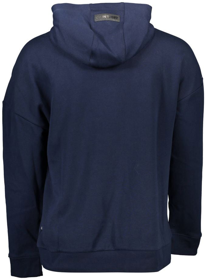 Plein Sport Blue Cotton Men's Sweatshirt Blauw