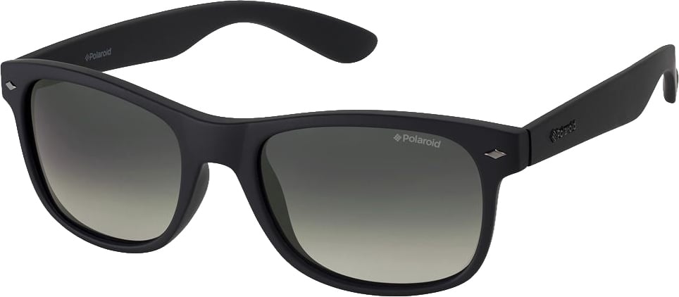 Polaroid Black Plastic Sunglasses Zwart