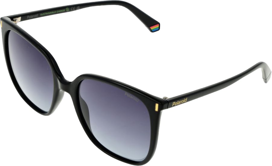 Polaroid Black Plastic Sunglasses Zwart