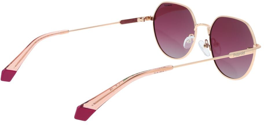 Polaroid Gold Metal Sunglasses Goud