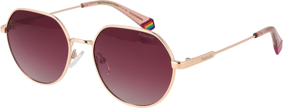 Polaroid Gold Metal Sunglasses Goud