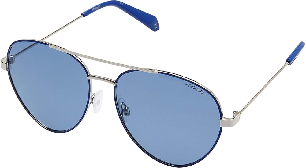 Polaroid Blue Metal Sunglasses Blauw