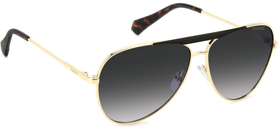 Polaroid Black Metal Sunglasses Zwart