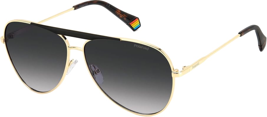 Polaroid Black Metal Sunglasses Zwart