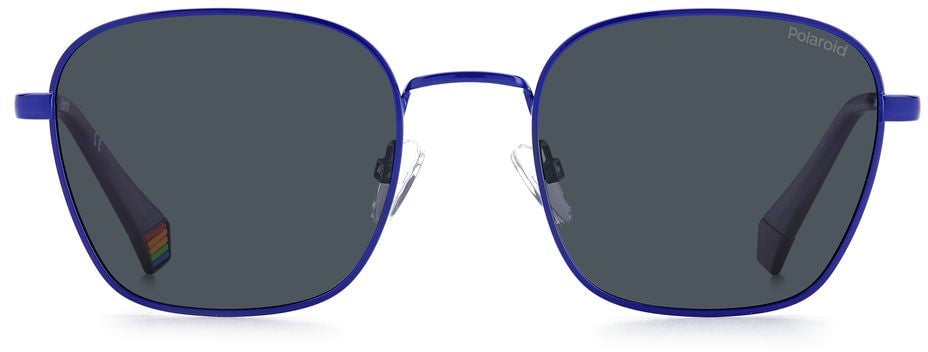 Polaroid Blue Stainless Steel Sunglasses Blauw