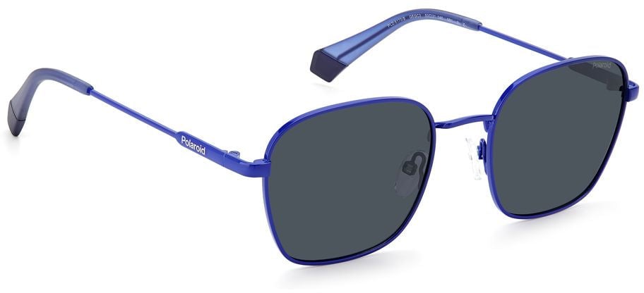 Polaroid Blue Stainless Steel Sunglasses Blauw