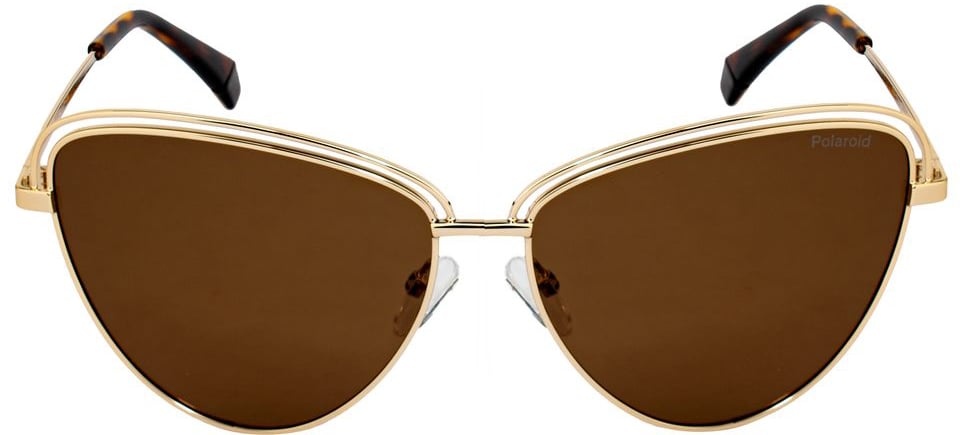 Polaroid Gold Metal Sunglasses Goud