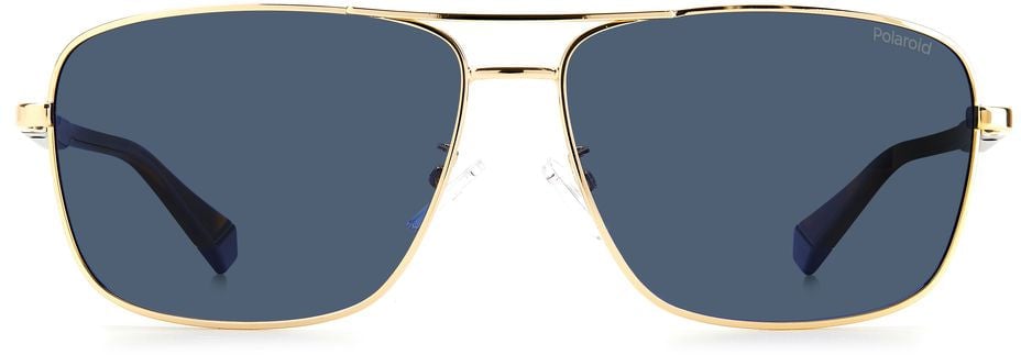 Polaroid Gold Metal Sunglasses Goud