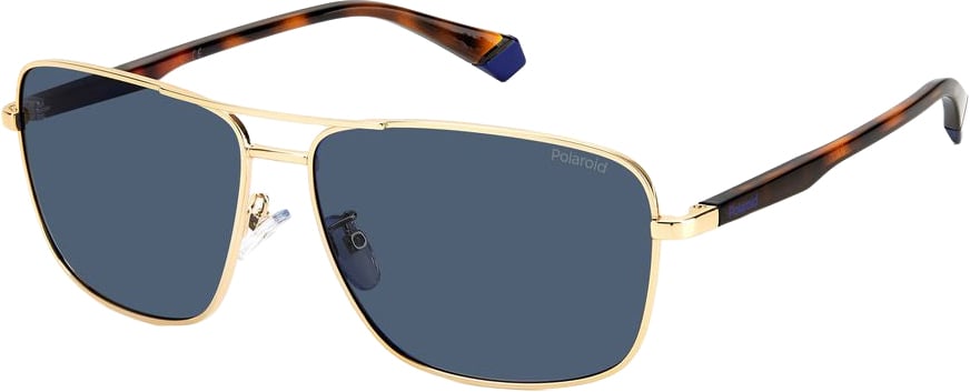 Polaroid Gold Metal Sunglasses Goud