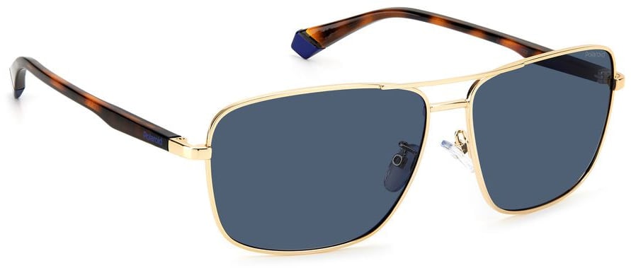 Polaroid Gold Metal Sunglasses Goud