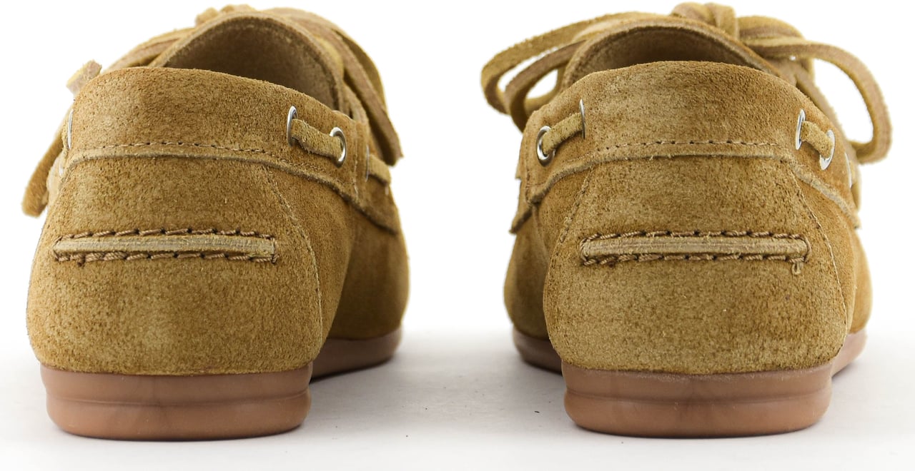 Posa Boat Loafer Tan Suede Bruin