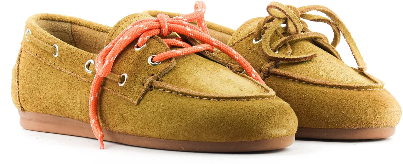 Posa Boat Loafer Tan Suede Bruin