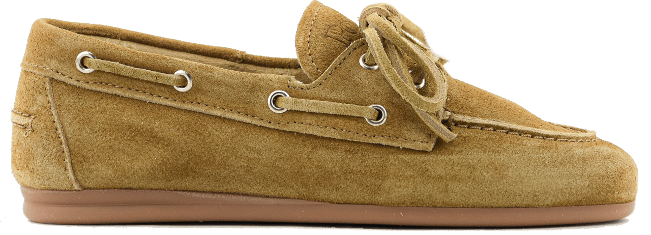 Posa Boat Loafer Tan Suede Bruin
