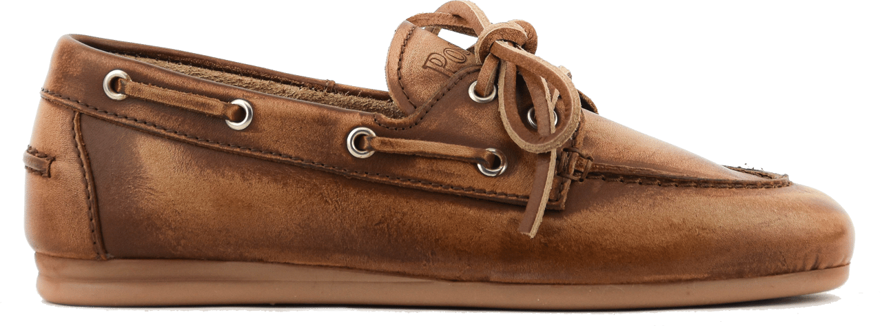 Posa Boat Loafer Brown Leather Bruin