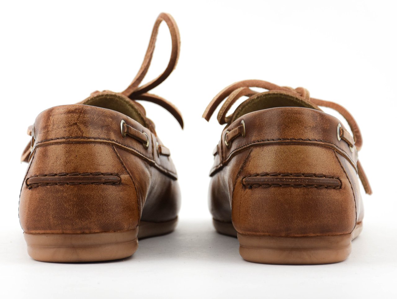 Posa Boat Loafer Brown Leather Bruin