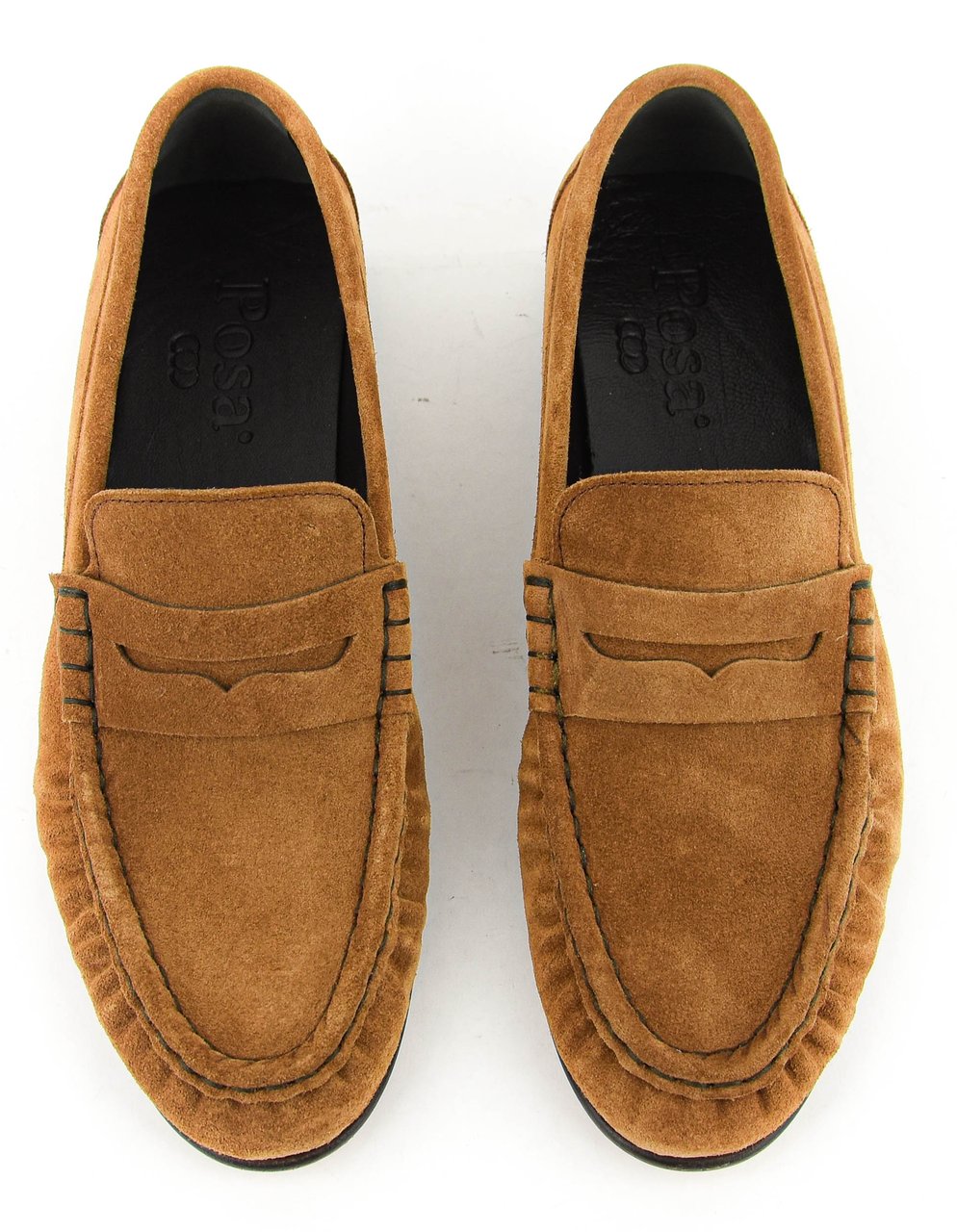 Posa Penny Loafer Wrinkle Cognac Divers