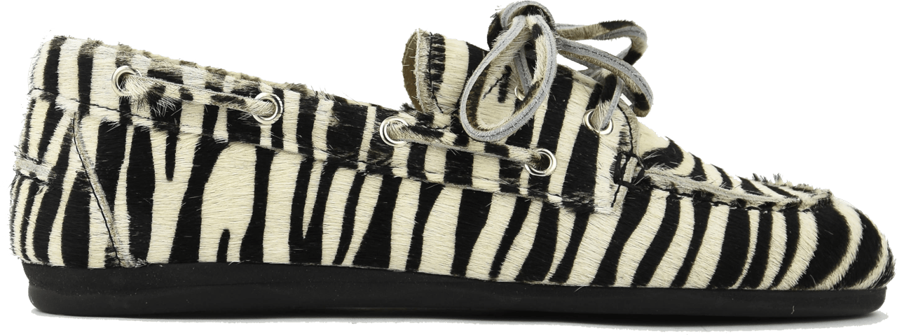 Posa Boat Loafer Zebra Wit