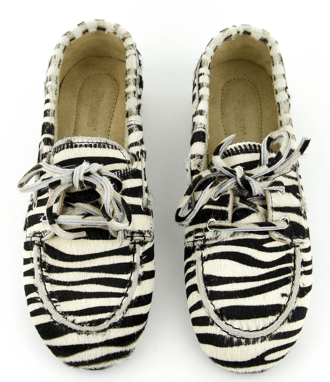 Posa Boat Loafer Zebra Wit