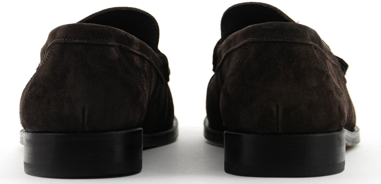 Posa Penny Loafer Dark Brown Suede Bruin