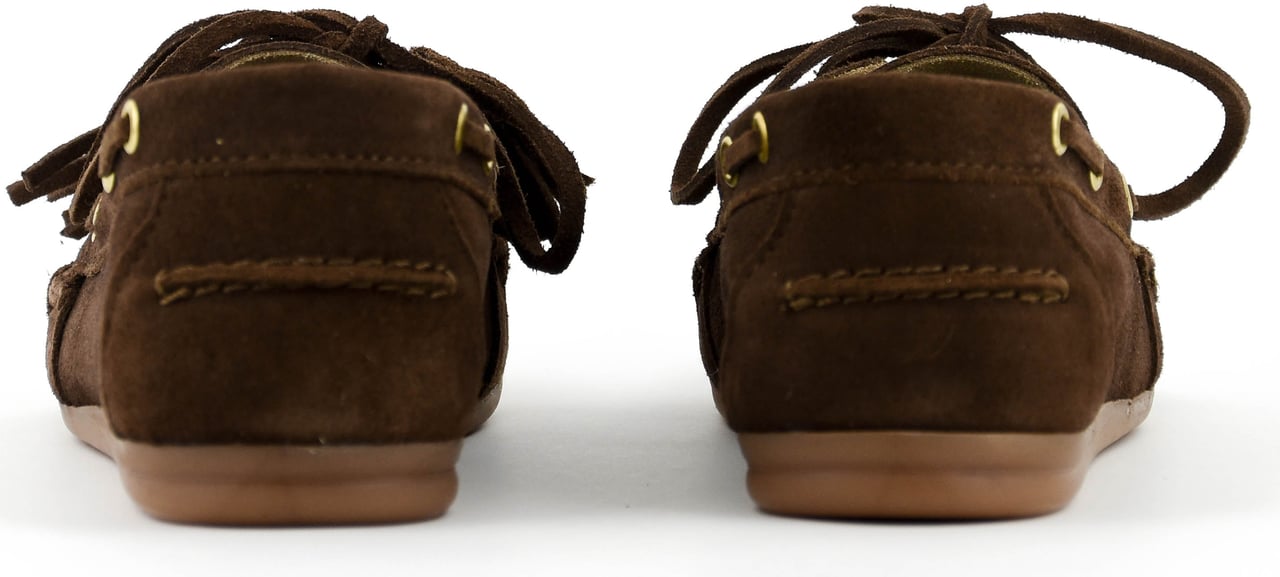 Posa Boat Loafer Fringe Dark Brown Bruin