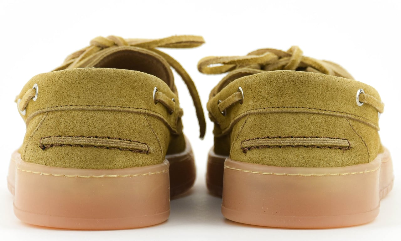 Posa Boat Loafer Man Tan Suede Bruin