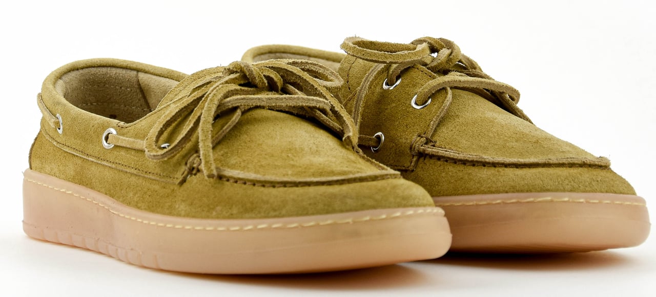 Posa Boat Loafer Man Tan Suede Bruin