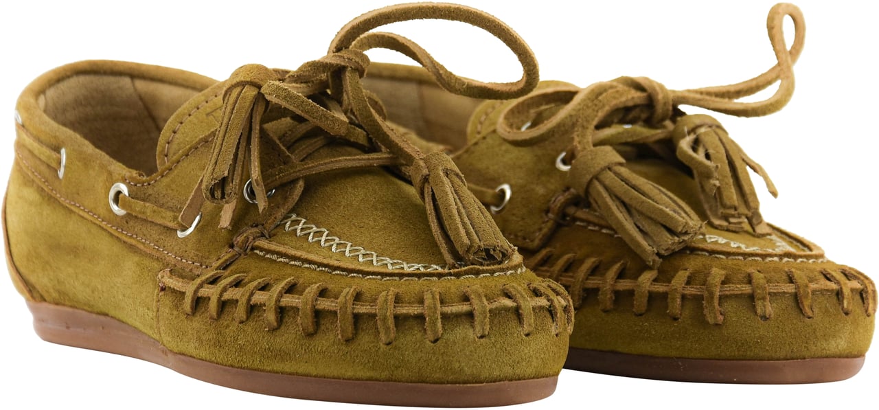 Posa Boat Loafer Fringe Tan Bruin