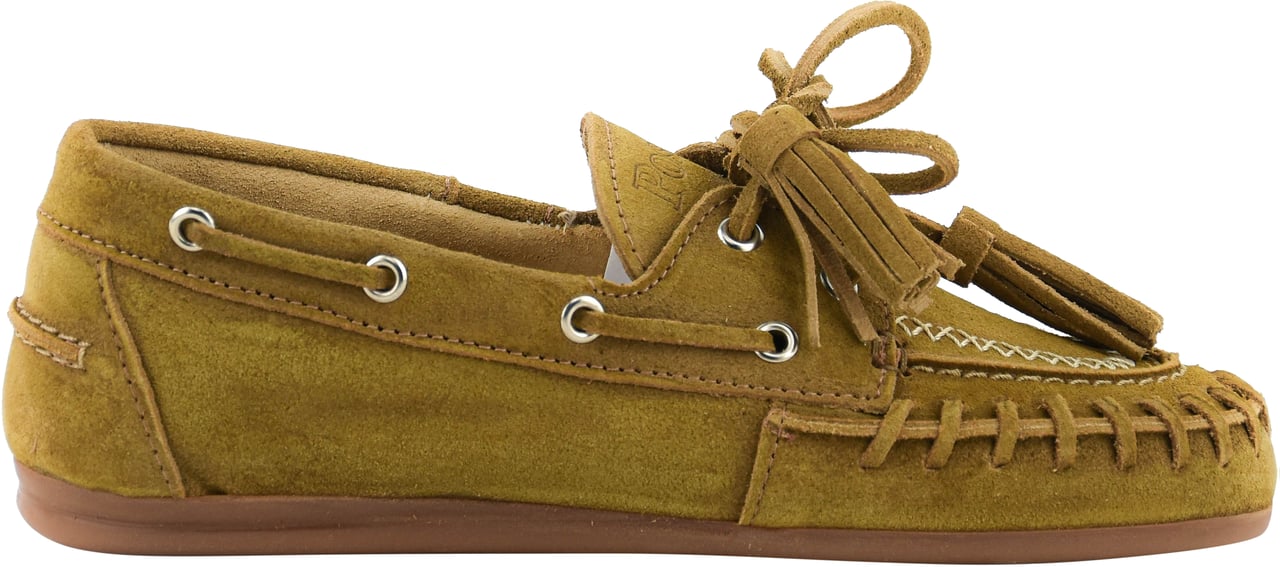 Posa Boat Loafer Fringe Tan Bruin