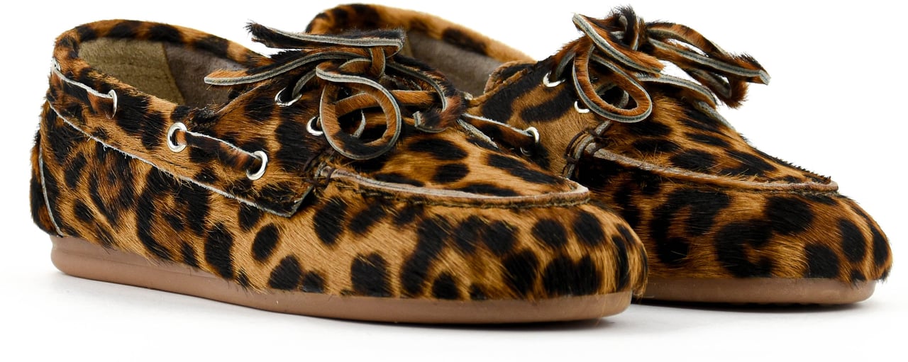 Posa Boat Loafer Leopard Bruin