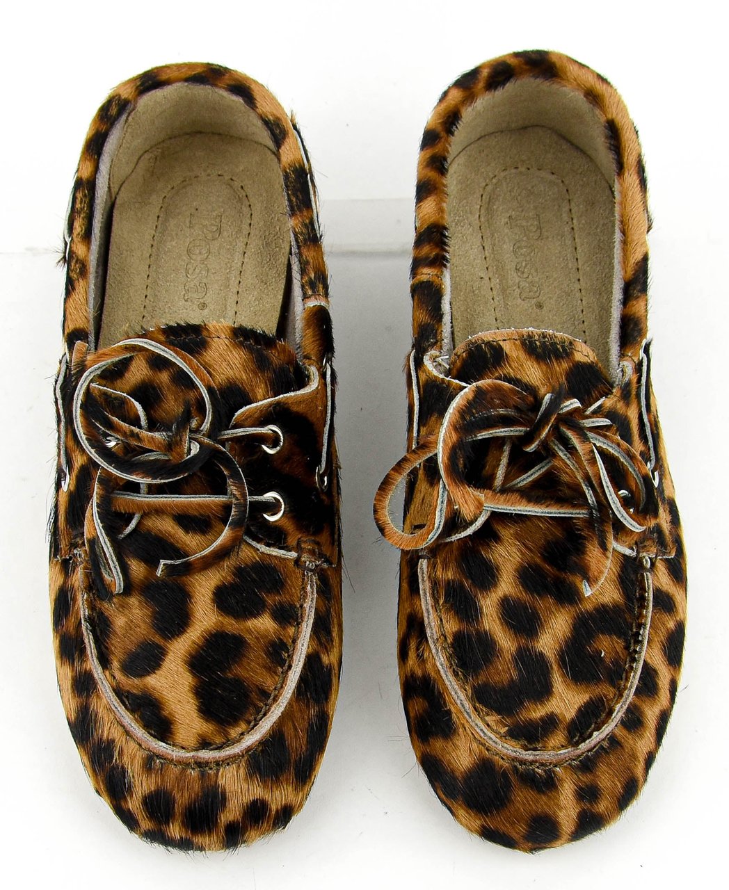 Posa Boat Loafer Leopard Bruin