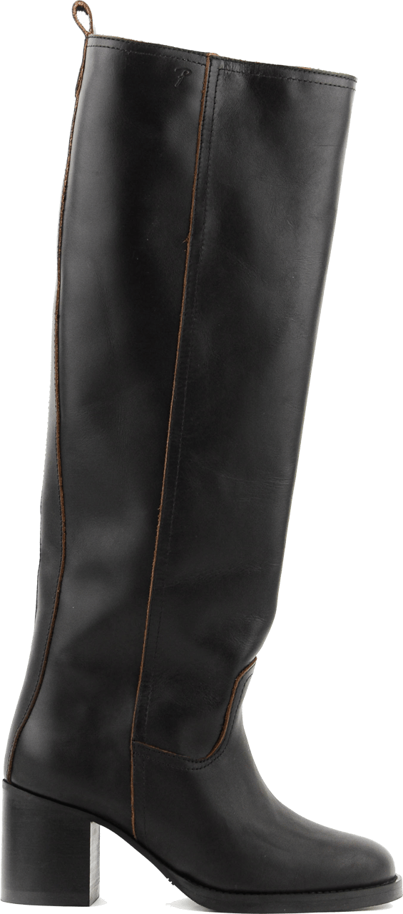 Posa Alta Boot Leather Black Zwart