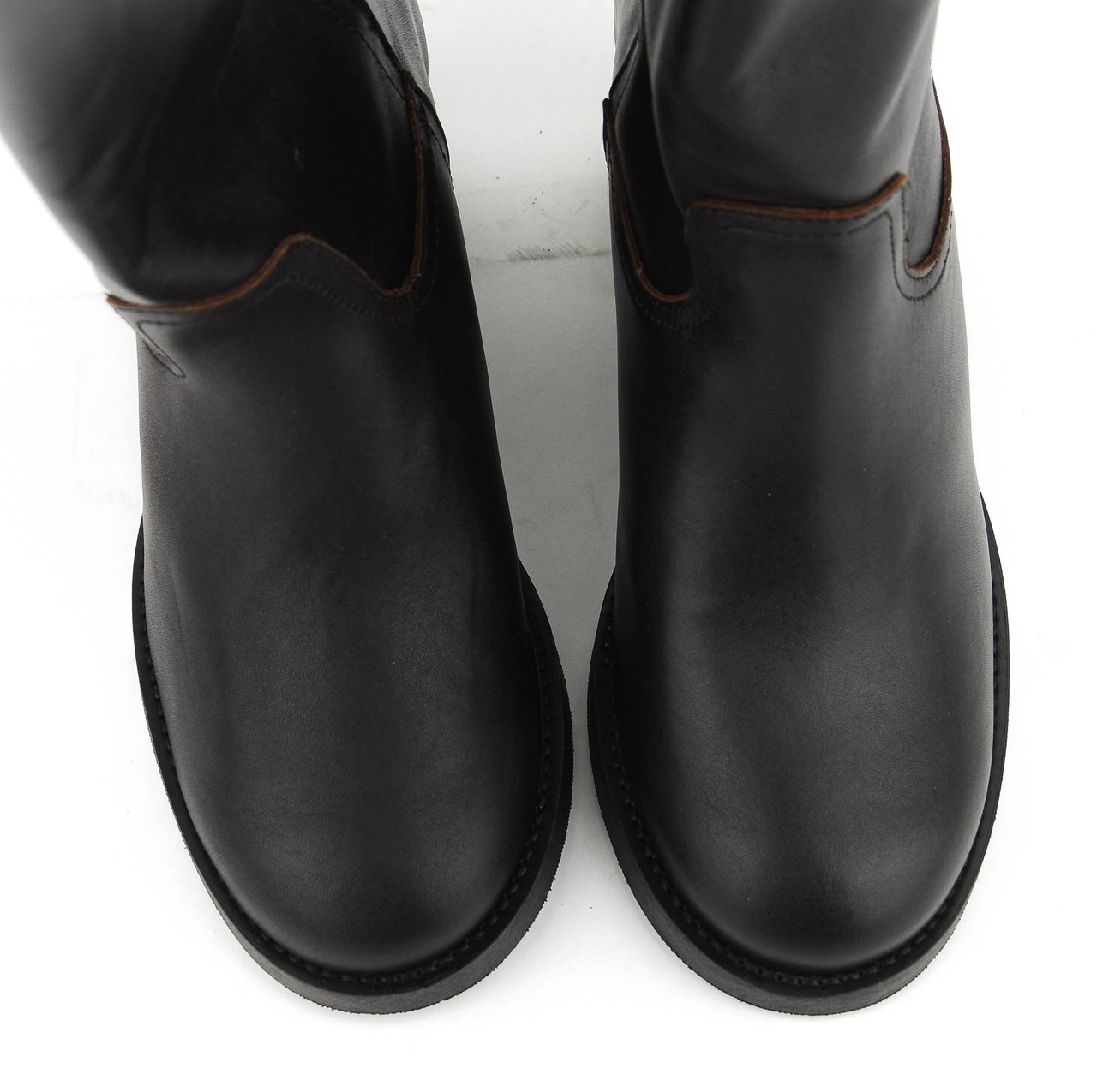 Posa Alta Boot Leather Black Zwart