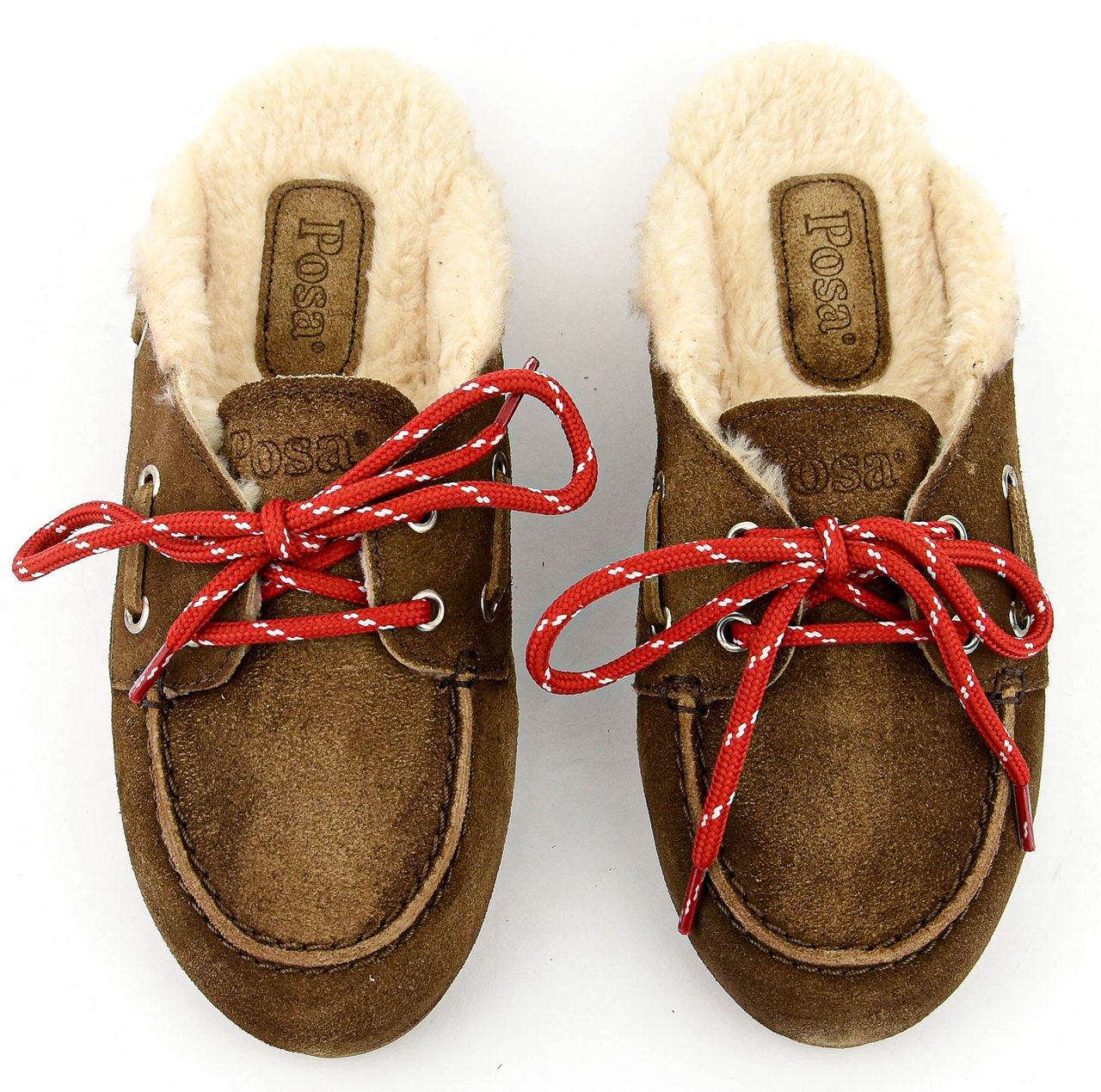 Posa Boat Loafer Mule Dark Brown Bruin