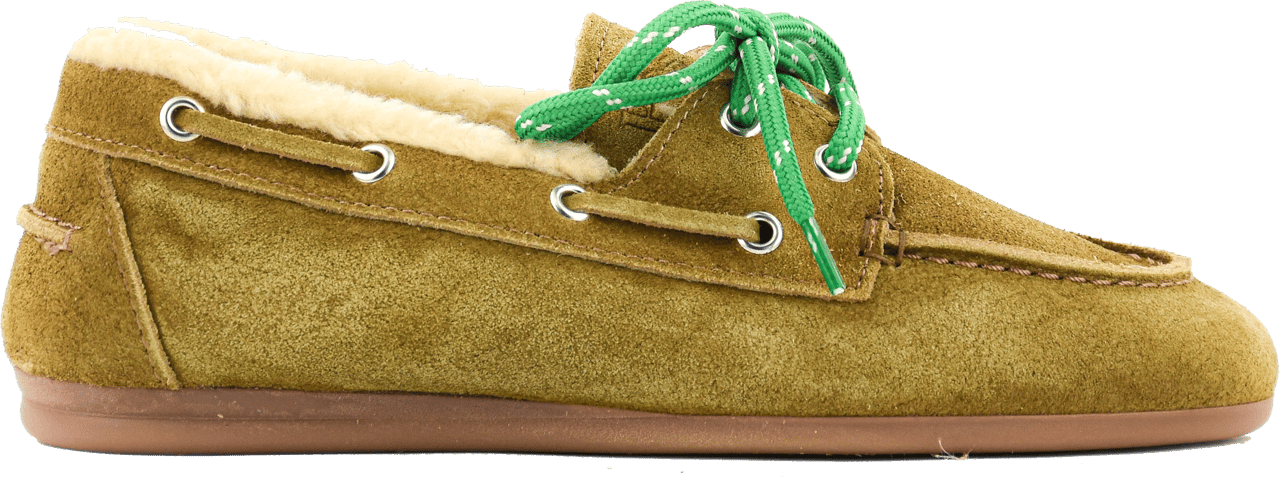 Posa Boat Loafer Desert Tan Fur Bruin