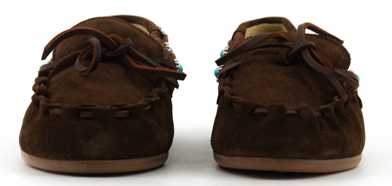 Posa Boat Loafer Western Dark Brown Bruin