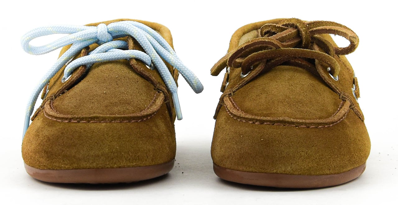 Posa Boat Loafer Camel Suede Beige