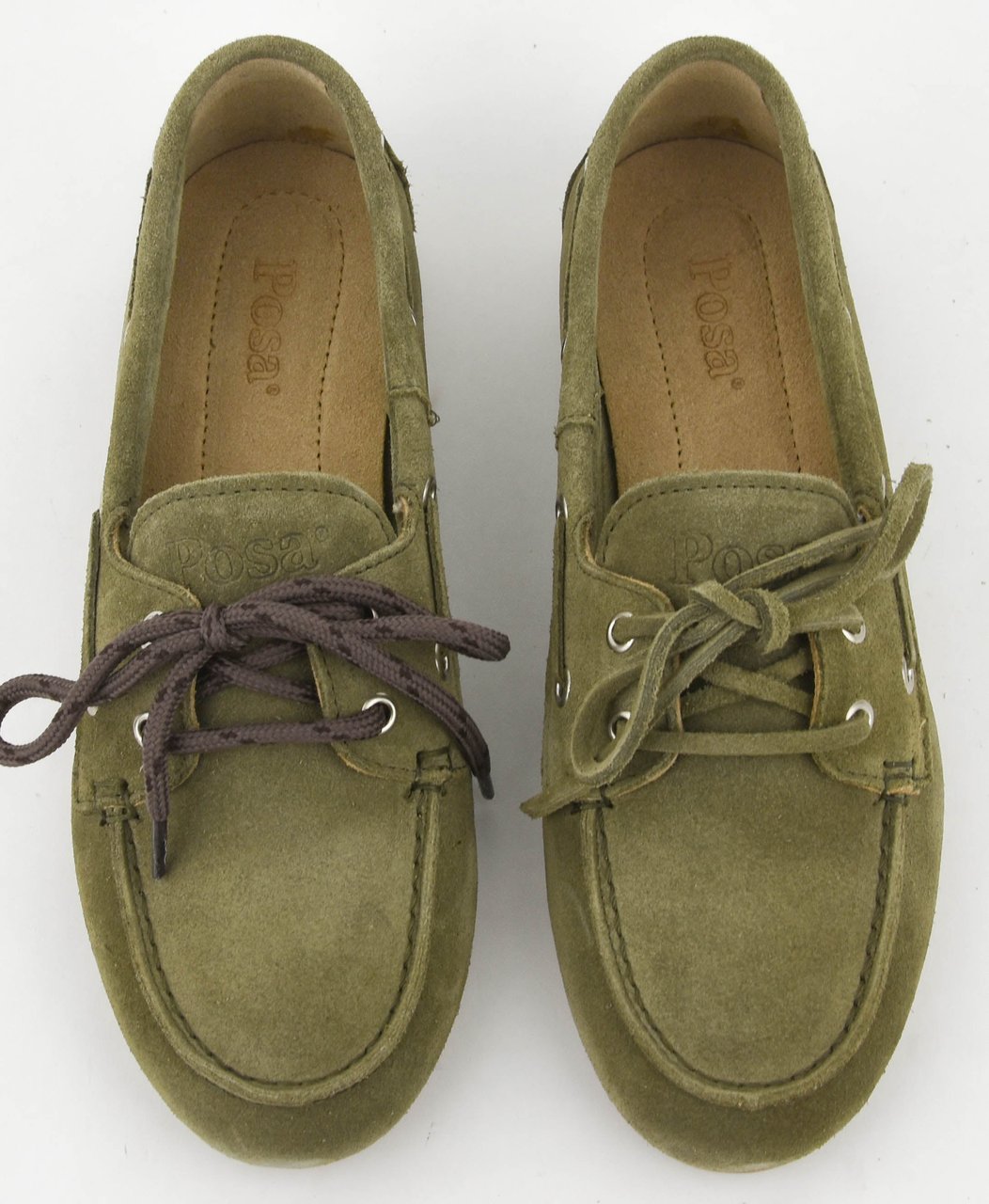 Posa Boat Loafer Khaki Groen
