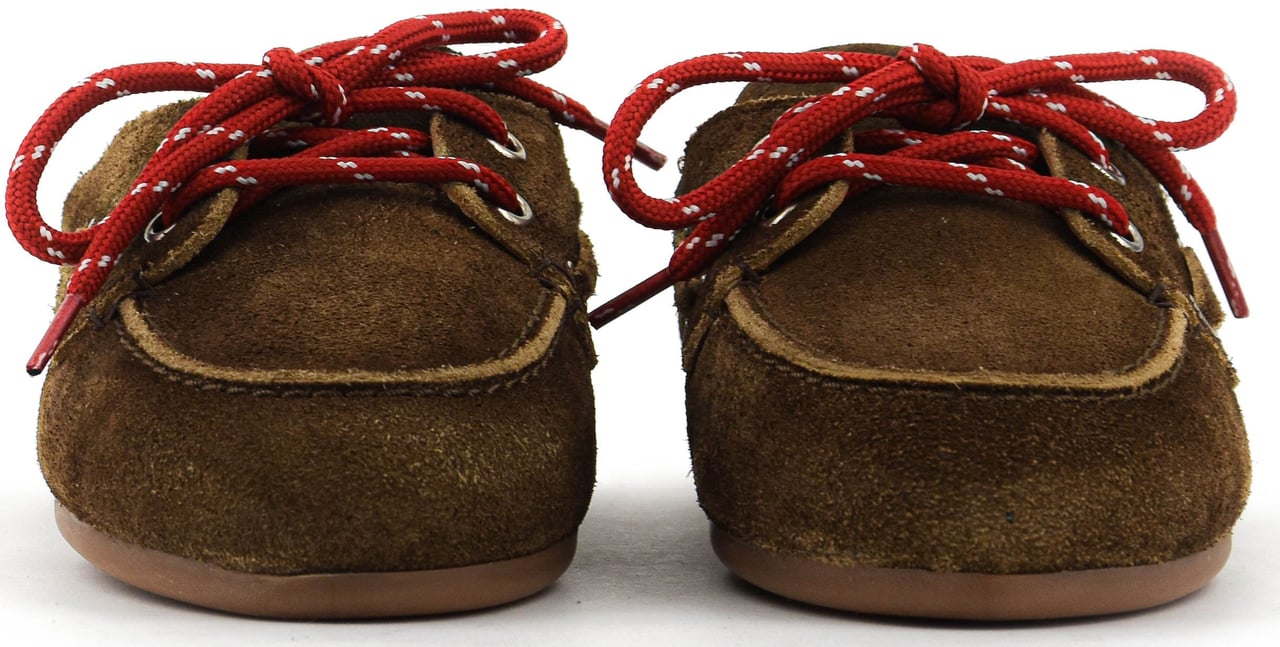 Posa Boat Loafer Mule Dark Brown Bruin