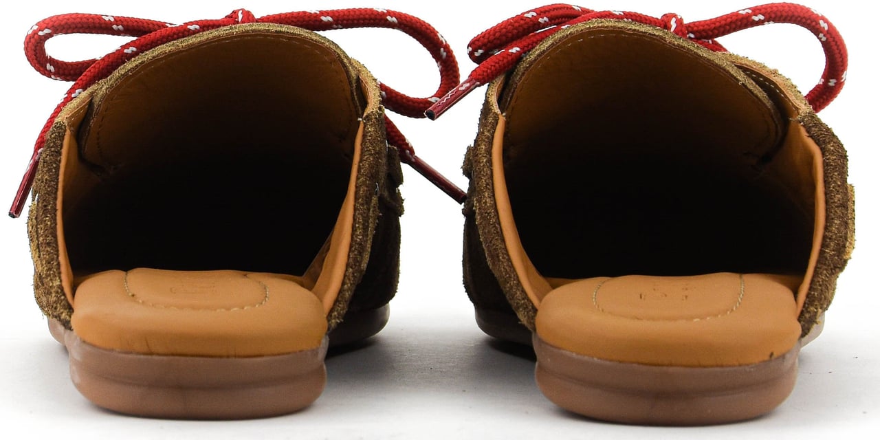 Posa Boat Loafer Mule Dark Brown Bruin