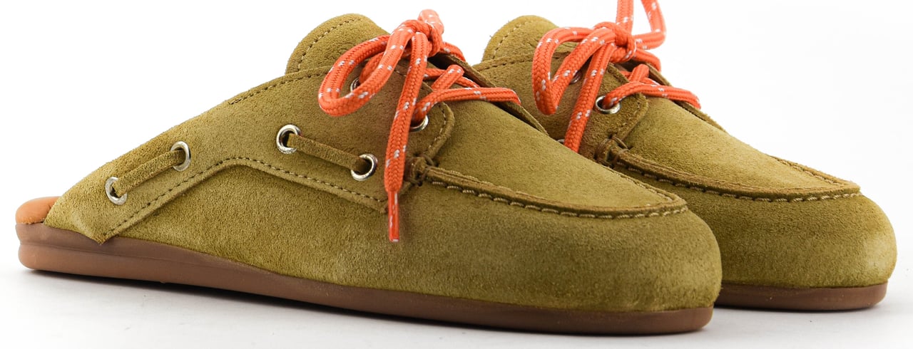 Posa Boat Loafer Mule Tan Divers