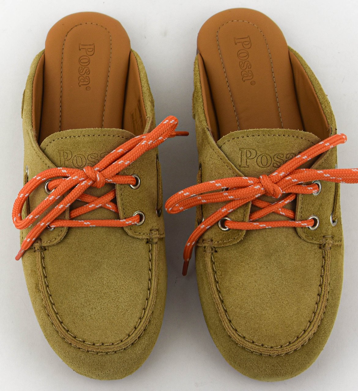 Posa Boat Loafer Mule Tan Divers