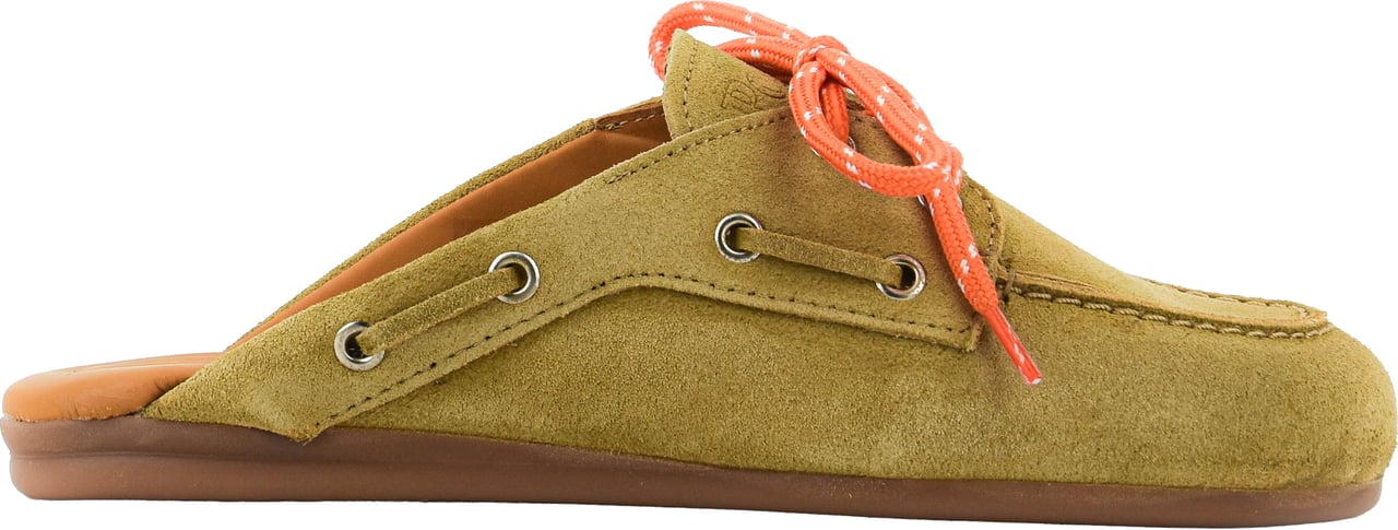 Posa Boat Loafer Mule Tan Divers