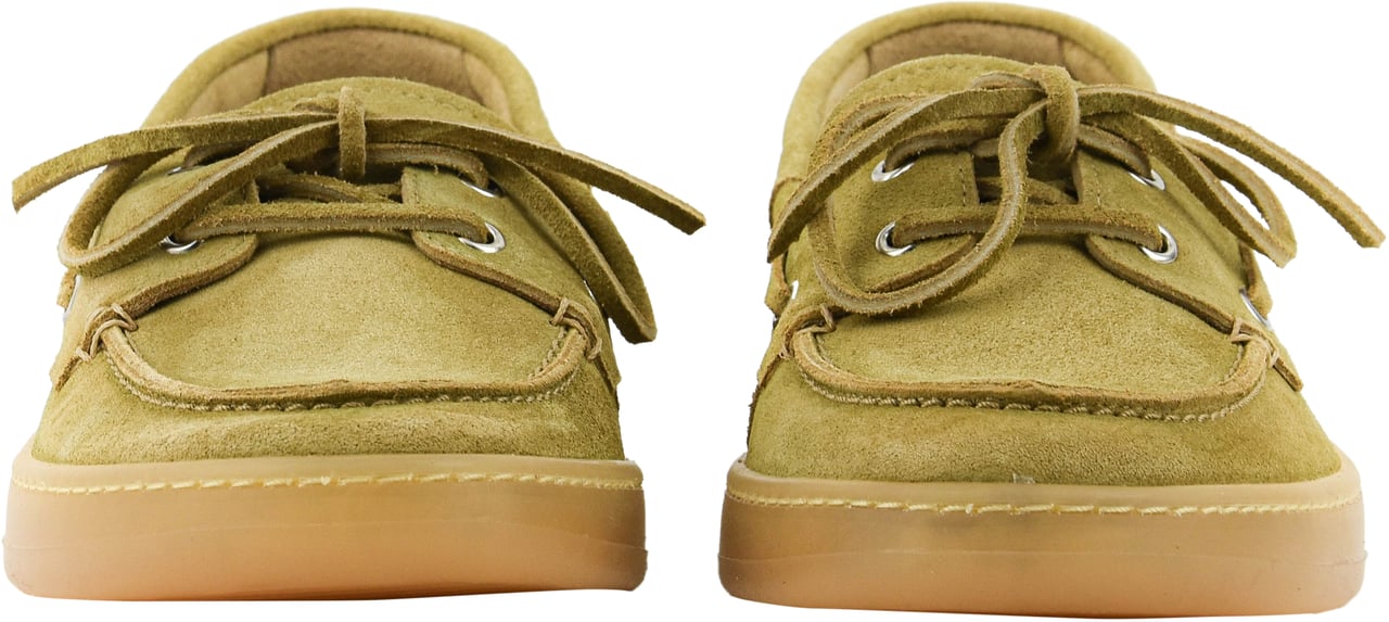 Posa Boatloafer Man Tan Suede Bruin